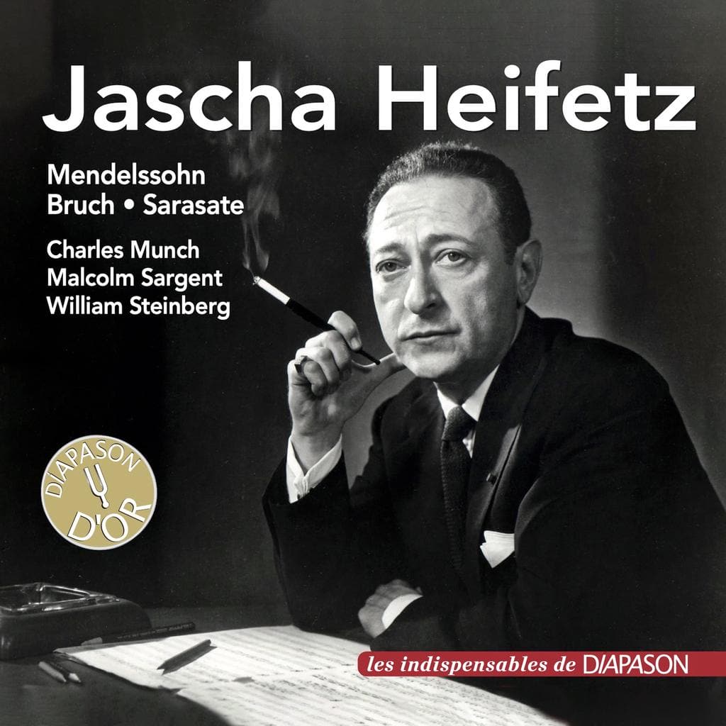 [ 古典&amp;小提琴 ] 亚莎·海菲兹（Jascha Heifetz）: Works by Bruch, Mendelssohn &amp; Sarasate：黄金时代的无瑕琴音