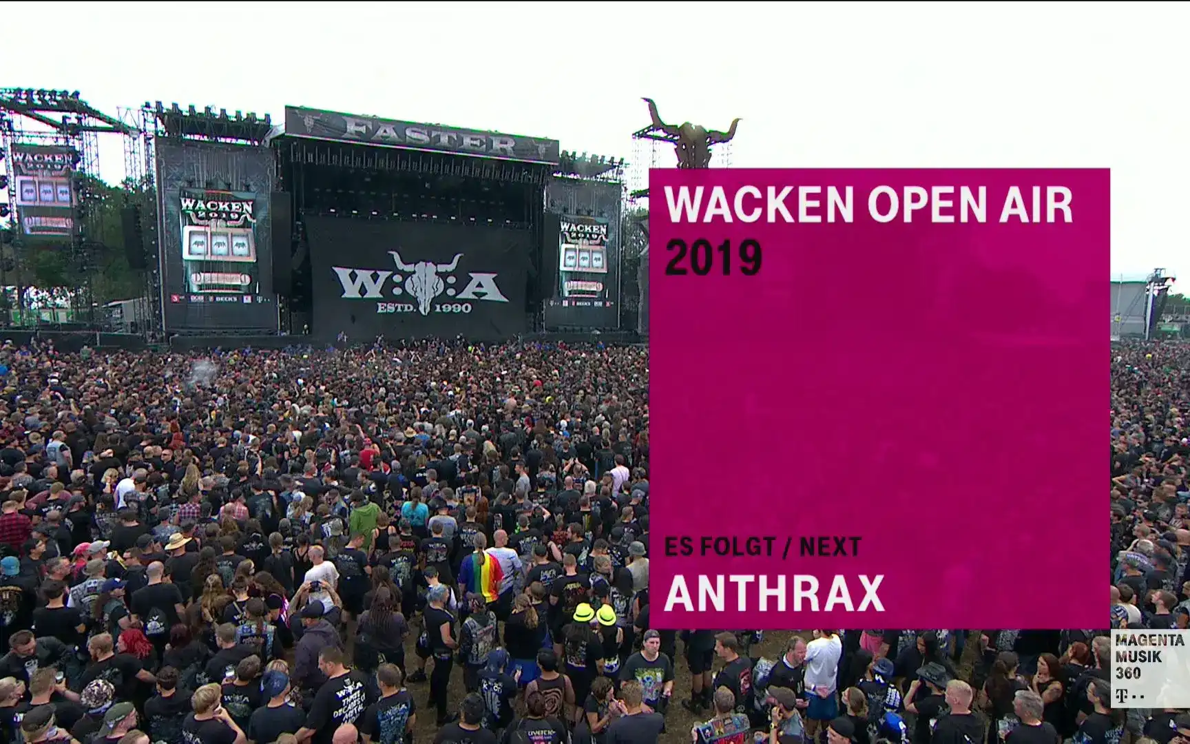 [激流金属 Thrash Metal] 炭疽乐队 Anthrax - Live at Wacken 2019：瓦肯泥泞中的激流狂欢