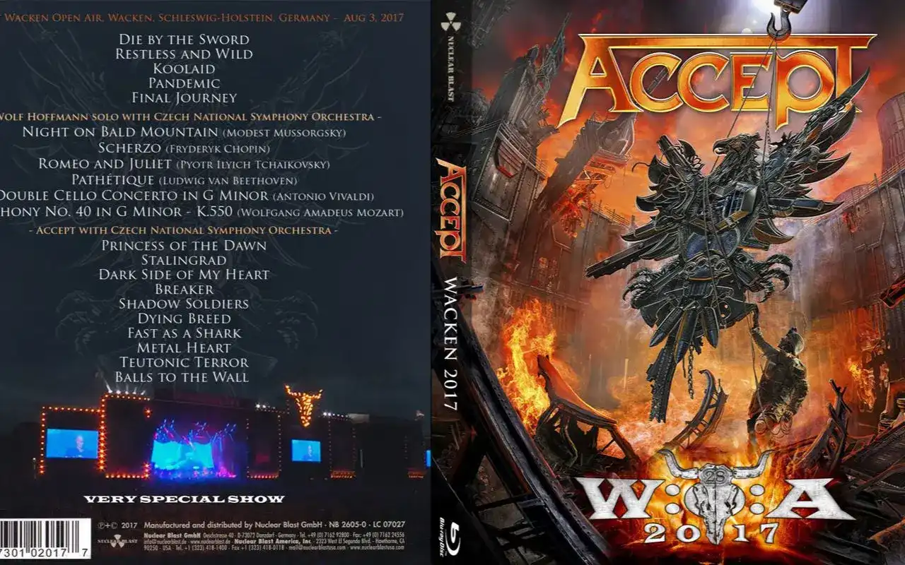 [重金属 Heavy Metal] 接受（Accept）- Symphonic Terror - Live at Wacken 2017：日耳曼金属与交响乐的史诗共振