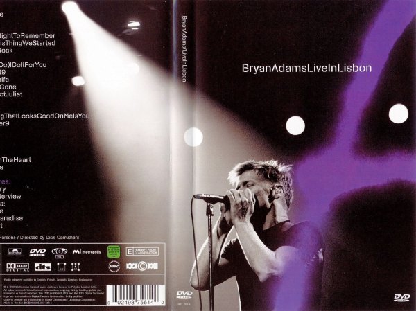 [流行摇滚 Pop Rock] 布莱恩·亚当斯 Bryan Adams - Live In Lisbon 2006：里斯本现场，巅峰金曲全收录