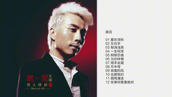 [流行 Pop] 王闻（Wang Wen）-专辑《男人四十 4》：醇厚男声演绎粤语经典，发烧韵味细腻入微